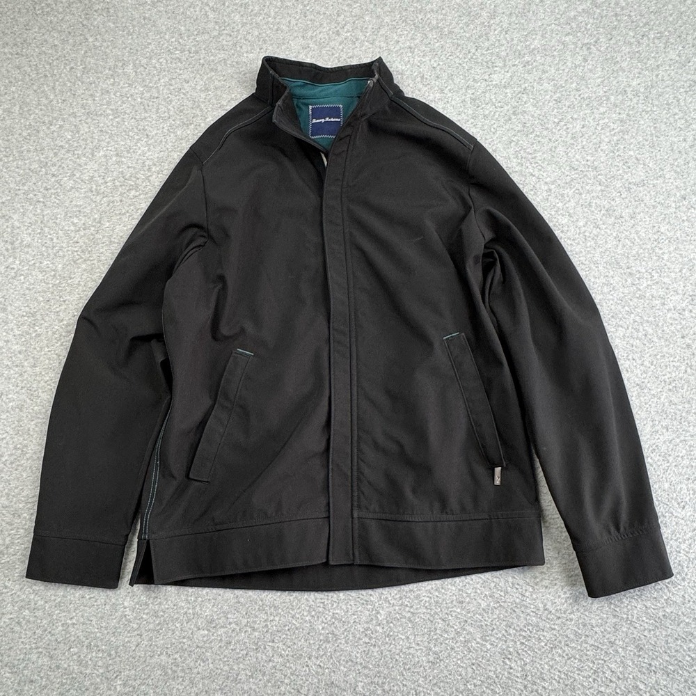 Tommy Bahama On Par Jacket Men Small Water Repellent Windbreaker Golf Preppy EUC